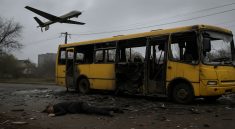 Drone Rusia Serang Bus Para Pekerja di Dnipropetrovsk Ukraina, 10 Orang Tewas