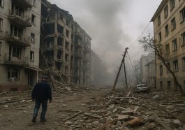 Serangan Pesawat Drone Rusia Hancurkan Kota Kharkiv di Ukraina, 47 Orang Terluka