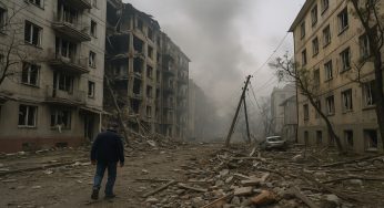Serangan Pesawat Drone Rusia Hancurkan Kota Kharkiv di Ukraina, 47 Orang Terluka